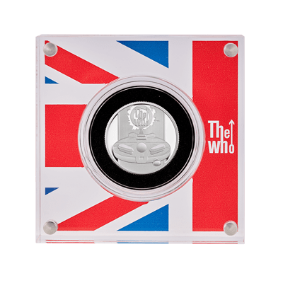 A picture of a 1/2 oz The Who Silver Proof Coin (2021)